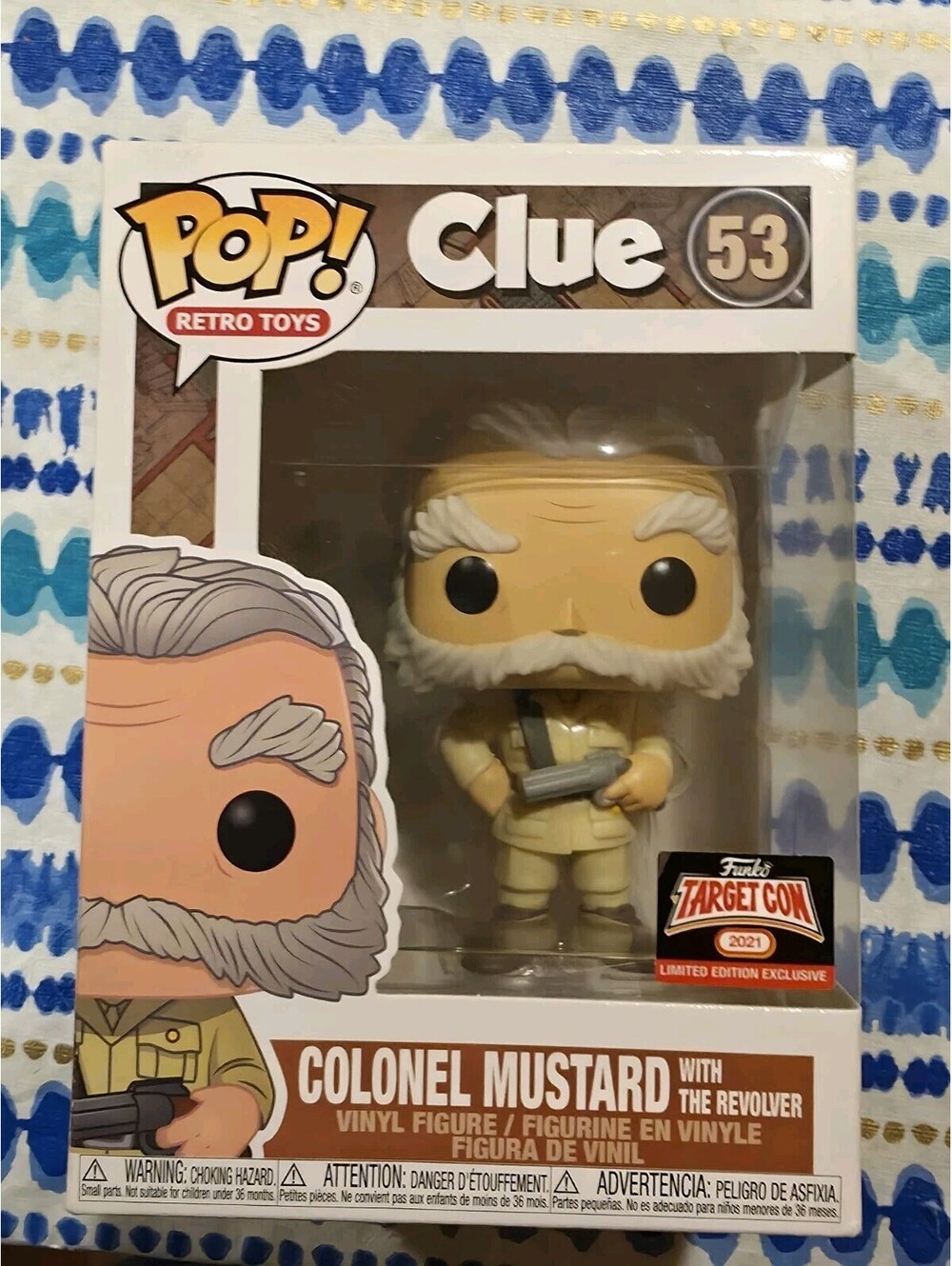 Funko POP! Retro Toys Clue Colonel Mustard with The Revolver #53 Exclusive